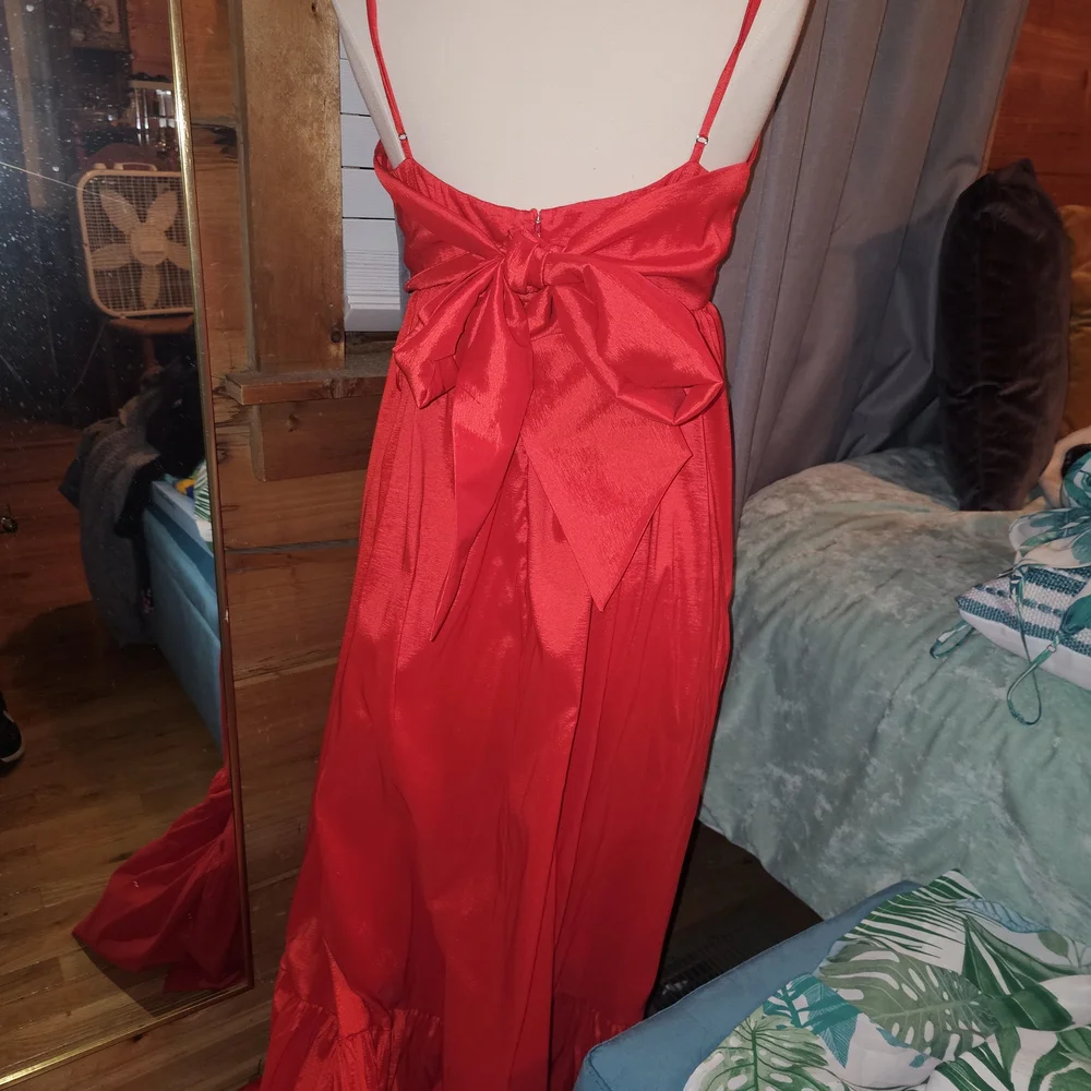 Abercrombie & Fitch Vibrant Red Maxi Dress